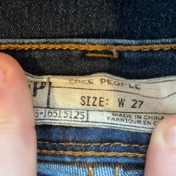 Free People dark denim skinny leg jeans - Picture 9 of 11